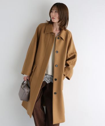 バビロン ウールステンカラーコート ブラウン 別注カラー有り】ダブルメルトンステンカラーコート | [公式]バビロン