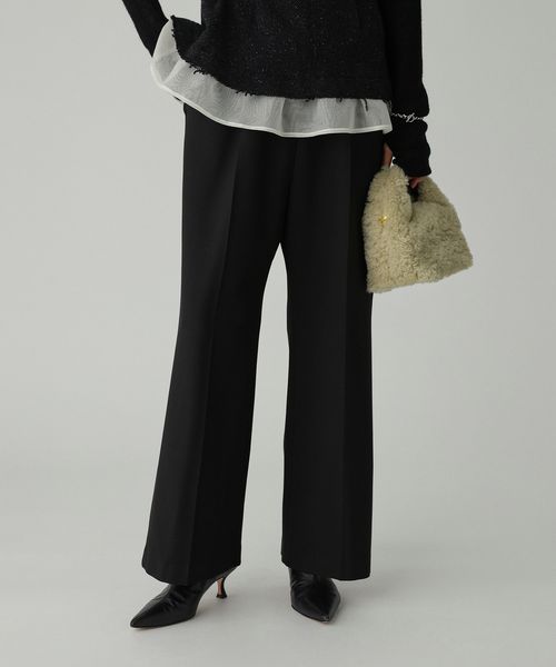 BABYLONE 裏起毛イージーストレッチパンツ シルバー 38インチ ウィメンズボトムス バビロン 588472 and ST アンドエスティ（旧ドットエスティ）