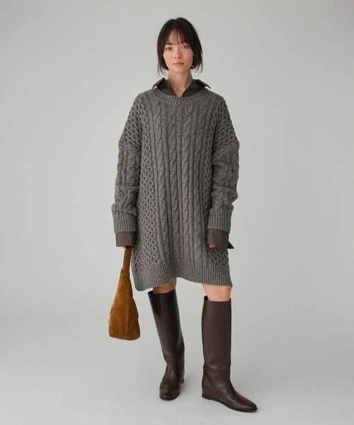 BABYLONE ネオケーブルミニワンピース グレー FREE ウィメンズワンピース&チュニック バビロン 607454 and ST アンドエスティ(旧ドットエスティ) BABYLONE ネオケーブルミニワンピース グレー FREE ウィメンズワンピース&チュニック バビロン 607454 and ST アンドエスティ(旧ドットエスティ)