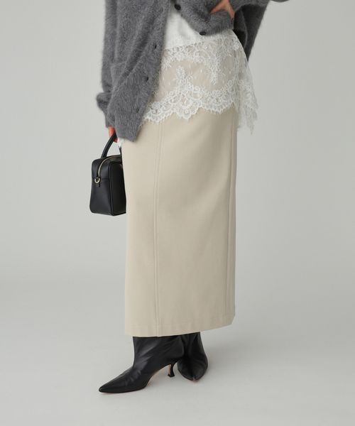 BABYLONE 裏起毛タイトスカート ブラウン 36インチ ウィメンズボトムス バビロン 613189 and ST アンドエスティ(旧ドットエスティ) BABYLONE 裏起毛タイトスカート ブラウン 36インチ ウィメンズボトムス バビロン 613189 and ST アンドエスティ(旧ドットエスティ)