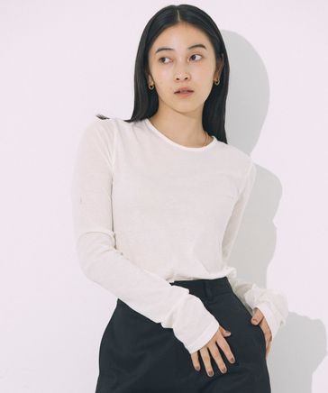 BABYLONE（バビロン）の「コットンカシミヤマルドウロンT（T