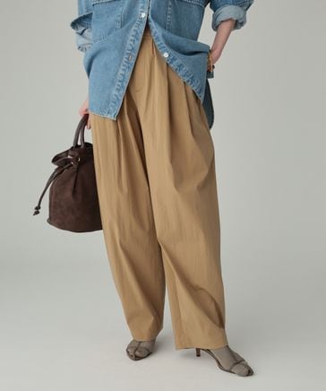 美品 BABYLON バビロン コットンナイロンタックパンツ BABYLONE｜コットンナイロンタックパンツ | Rakuten Fashion