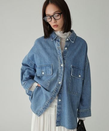 バビロン　ビッグデニムシャツジャケット 朝比奈彩さん着用アイテム】【再入荷】デニムビッグシャツ | [公式
