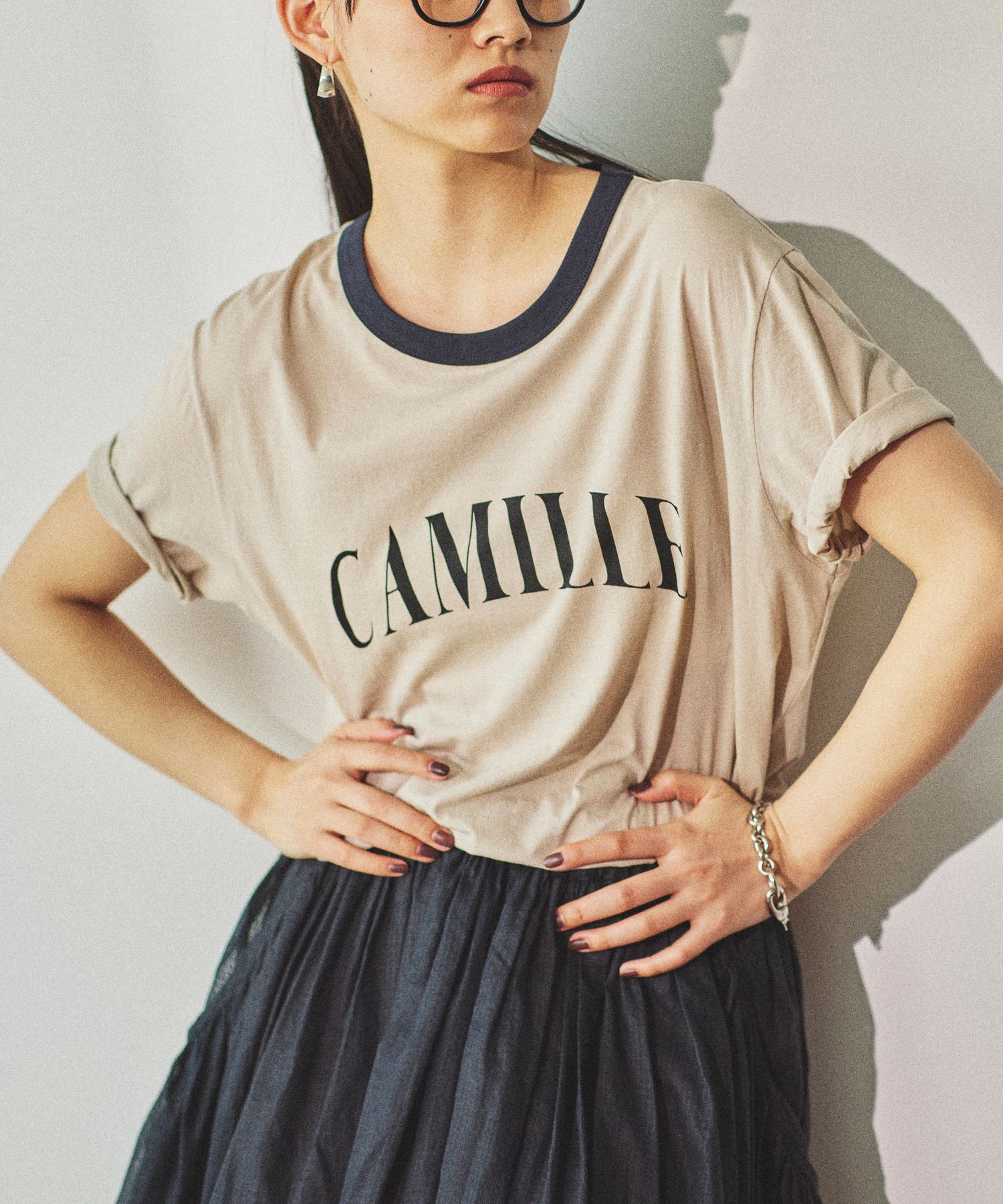 追加予約】CAMILLEバイカラーTシャツ | [公式]バビロン（BABYLONE）通販