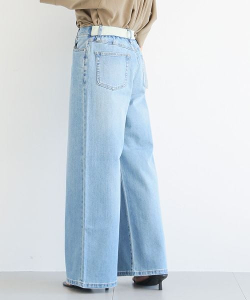 BARNYARDSTORM 【再入荷】ソフトウエストワイドデニムパンツ【一部店舗限定】 ライトブルー S ウィメンズボトムス バーンヤードストーム 111680 and ST アンドエスティ(旧ドットエスティ) BARNYARDSTORM 【再入荷】ソフトウエストワイドデニムパンツ【一部店舗限定】 ライトブルー S ウィメンズボトムス バーンヤードストーム 111680 and ST アンドエスティ(旧ドットエスティ)