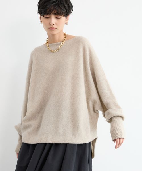 BARNYARDSTORM ラウンドヘムライトニット ブラウン FREE ウィメンズインナー バーンヤードストーム 145294 and ST アンドエスティ（旧ドットエスティ）