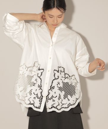 楽天市場】【SALE／50%OFF】エアリースタンドカラーSH