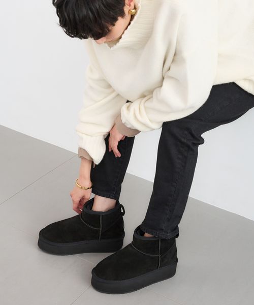 BARNYARDSTORM EMU / 厚底ブーツ シルバー 37インチ ウィメンズグッズ バーンヤードストーム 581876 and ST アンドエスティ（旧ドットエスティ）