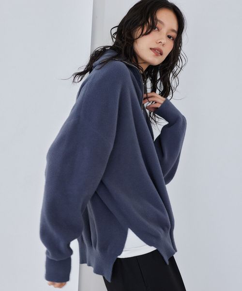 BARNYARDSTORM フロントZIPシャギーニット / ハンドウォッシャブル ライトブルー FREE ウィメンズインナー バーンヤードストーム 594015 and ST アンドエスティ(旧ドットエスティ) BARNYARDSTORM フロントZIPシャギーニット / ハンドウォッシャブル ライトブルー FREE ウィメンズインナー バーンヤードストーム 594015 and ST アンドエスティ(旧ドットエスティ)