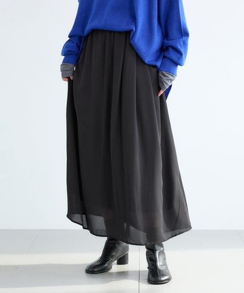 BARNYARDSTORM ジョーゼットナロースカート / ハンドウォッシャブル【JAPAN FABRIC】 シルバー S ウィメンズボトムス バーンヤードストーム 594085 and ST アンドエスティ(旧ドットエスティ) BARNYARDSTORM ジョーゼットナロースカート / ハンドウォッシャブル【JAPAN FABRIC】 シルバー S ウィメンズボトムス バーンヤードストーム 594085 and ST アンドエスティ(旧ドットエスティ)