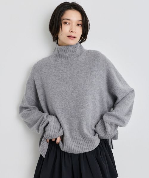 ウールカシミア タートルニット
