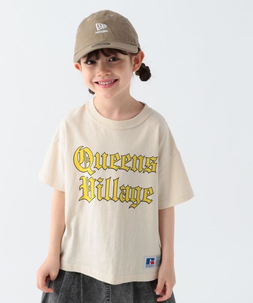 BAYFLOW 【RUSSELL ATHLETIC】別注ロゴプリントT(KIDS) ベージュ キッズ ベイフロー 100154 and ST アンドエスティ(旧ドットエスティ) BAYFLOW 【RUSSELL ATHLETIC】別注ロゴプリントT(KIDS) ベージュ キッズ ベイフロー 100154 and ST アンドエスティ(旧ドットエスティ)