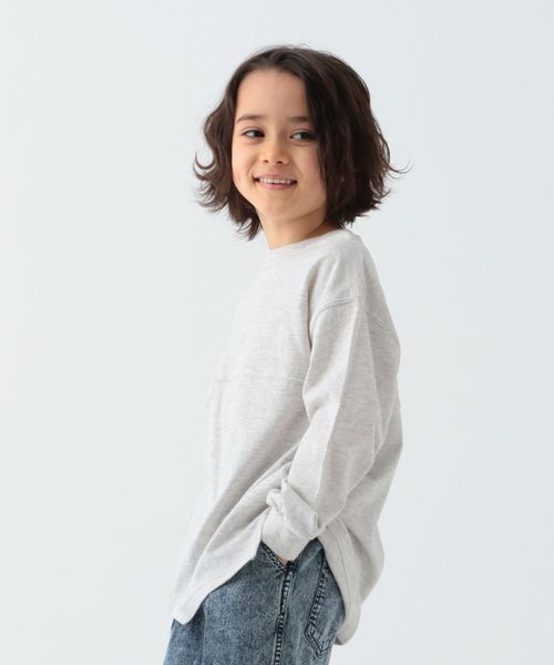 BAYFLOW [プチプラ★1790］新色入荷!!ベーシックBIG TEE（KIDS） ライトベージュ キッズ ベイフロー 110673 and ST アンドエスティ（旧ドットエスティ）
