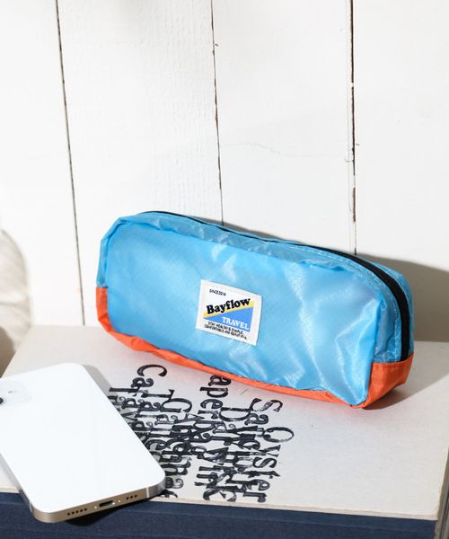 BAYFLOW [マルチWAYで使える]【Cobmaster（コブマスター）×BAYFLOW】スクエアポーチ トラベル ライトブルー ベイフロー 112498 and ST アンドエスティ（旧ドットエスティ）