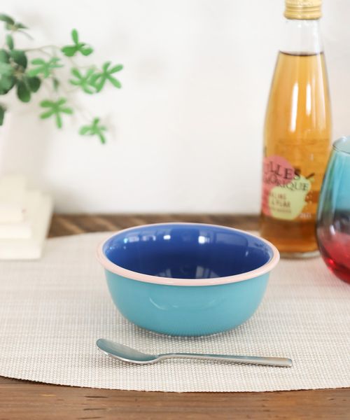 BAYFLOW [電子レンジ・食洗機OK]BFホウロウ風ボール 食器 ライトブルー ベイフロー 113247 and ST アンドエスティ（旧ドットエスティ）