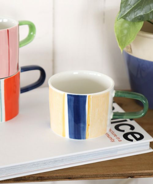 BAYFLOW [電子レンジ・食洗機OK]BF JUICY COLORS ストライプマグ 食器 イエロー ベイフロー 113249 and ST アンドエスティ（旧ドットエスティ）