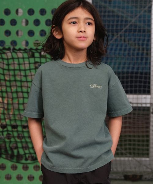 BAYFLOW 【CLUBHOUSE BY KEBOZ】別注プリント半袖Tシャツ(KIDS) グリーン キッズ ベイフロー 117737 and ST アンドエスティ(旧ドットエスティ) BAYFLOW 【CLUBHOUSE BY KEBOZ】別注プリント半袖Tシャツ(KIDS) グリーン キッズ ベイフロー 117737 and ST アンドエスティ(旧ドットエスティ)