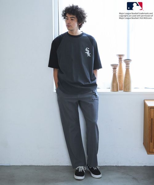 MLB(メジャーリーグベースボール)】別注ラグランスリーブTシャツ