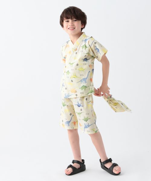 BAYFLOW 総柄甚平(KIDS) ベージュ キッズ ベイフロー 121984 and ST アンドエスティ(旧ドットエスティ) BAYFLOW 総柄甚平(KIDS) ベージュ キッズ ベイフロー 121984 and ST アンドエスティ(旧ドットエスティ)
