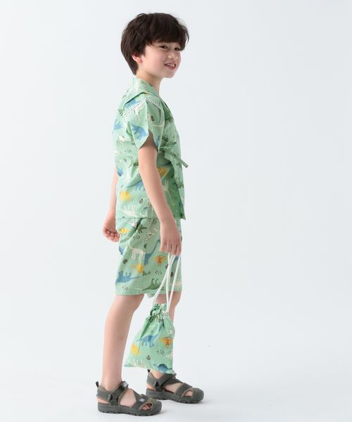BAYFLOW 総柄甚平(KIDS) グリーン キッズ ベイフロー 121984 and ST アンドエスティ(旧ドットエスティ) BAYFLOW 総柄甚平(KIDS) グリーン キッズ ベイフロー 121984 and ST アンドエスティ(旧ドットエスティ)