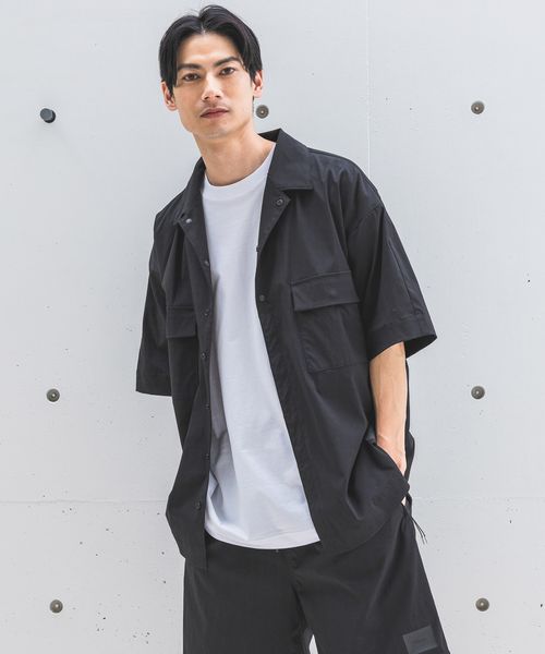 BAYFLOW 【HEREIAM MEN】撥水/ストレッチタスランシャツ シルバー L アクティブ ベイフロー 122400 and ST アンドエスティ(旧ドットエスティ) BAYFLOW 【HEREIAM MEN】撥水/ストレッチタスランシャツ シルバー L アクティブ ベイフロー 122400 and ST アンドエスティ(旧ドットエスティ)