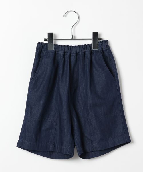 BAYFLOW 【忍舞さんコラボ】デニムショーツ(KIDS) ダークブルー キッズ ベイフロー 128573 and ST アンドエスティ(旧ドットエスティ) BAYFLOW 【忍舞さんコラボ】デニムショーツ(KIDS) ダークブルー キッズ ベイフロー 128573 and ST アンドエスティ(旧ドットエスティ)