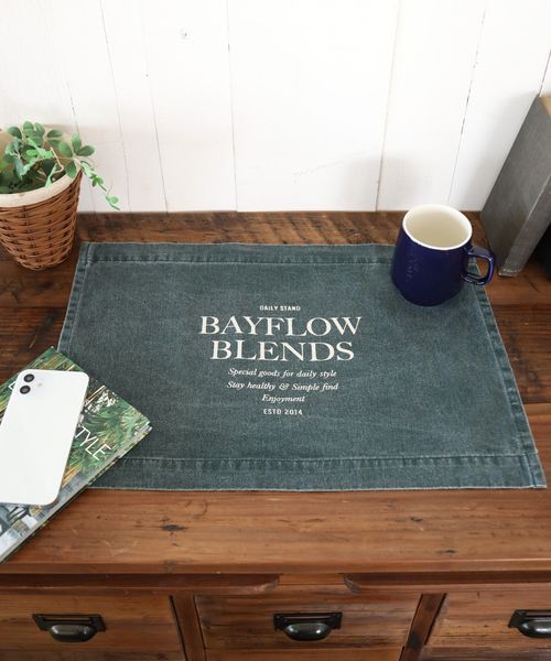 BAYFLOW 【BAYFLOW BLENDS】プリントランチョンマット32.5×47 キッチンFAB グリーン ベイフロー 129461 and ST アンドエスティ(旧ドットエスティ) BAYFLOW 【BAYFLOW BLENDS】プリントランチョンマット32.5×47 キッチンFAB グリーン ベイフロー 129461 and ST アンドエスティ(旧ドットエスティ)