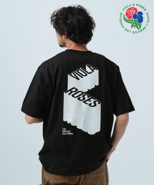 BAYFLOW 【VIOLA & ROSES】別注半袖Tシャツ シルバー M メンズインナー ベイフロー 130175 and ST アンドエスティ(旧ドットエスティ) BAYFLOW 【VIOLA & ROSES】別注半袖Tシャツ シルバー M メンズインナー ベイフロー 130175 and ST アンドエスティ(旧ドットエスティ)
