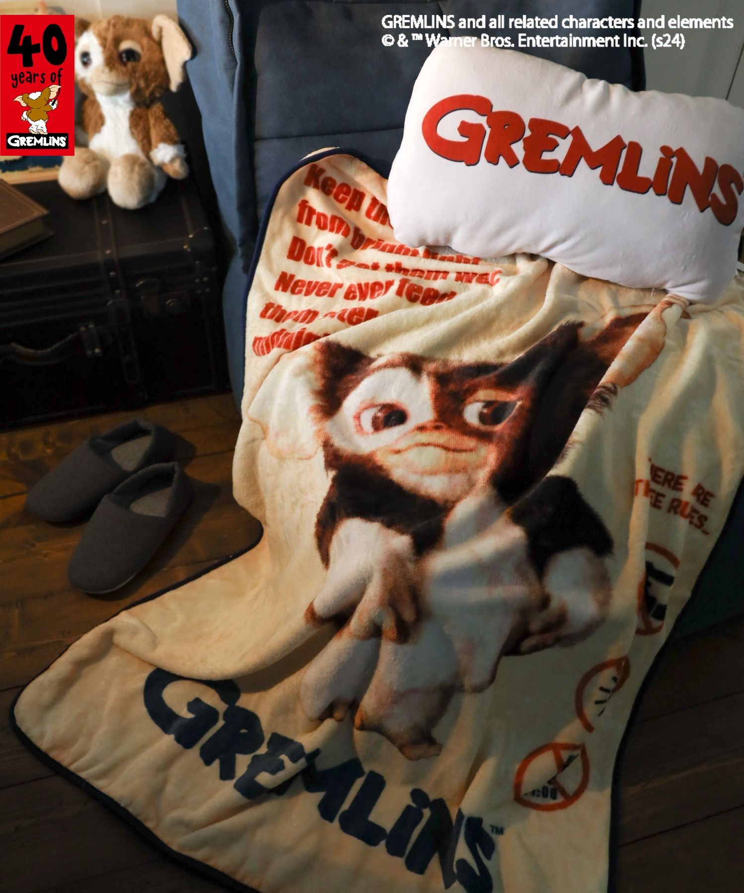 ≪予約≫[車内やアウトドアでも最適]【GREMLINS】クッションブランケット [公式]ベイフロー（BAYFLOW）通販