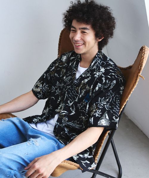 BAYFLOW 【HAIR CALIFORNIA】柄シャツ シルバー L メンズインナー ベイフロー 133393 and ST アンドエスティ(旧ドットエスティ) BAYFLOW 【HAIR CALIFORNIA】柄シャツ シルバー L メンズインナー ベイフロー 133393 and ST アンドエスティ(旧ドットエスティ)