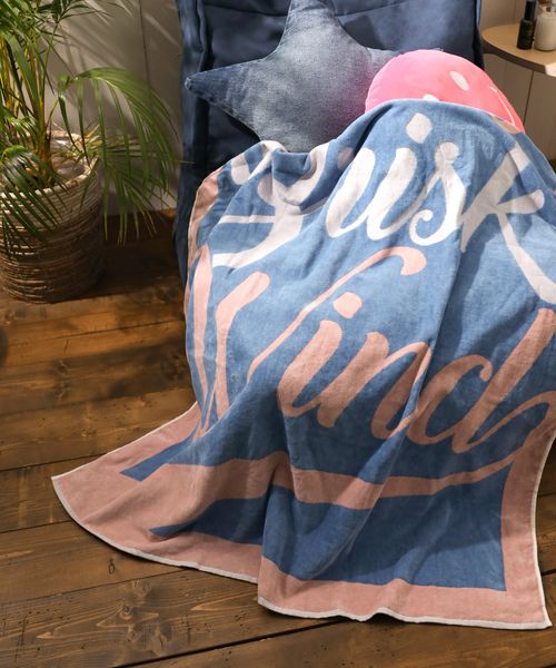 BAYFLOW [タオルケットに最適]BFジャガード大判バスタオル100×150 インテリアＦＡＢ ピンク ベイフロー 134354 and ST アンドエスティ（旧ドットエスティ）