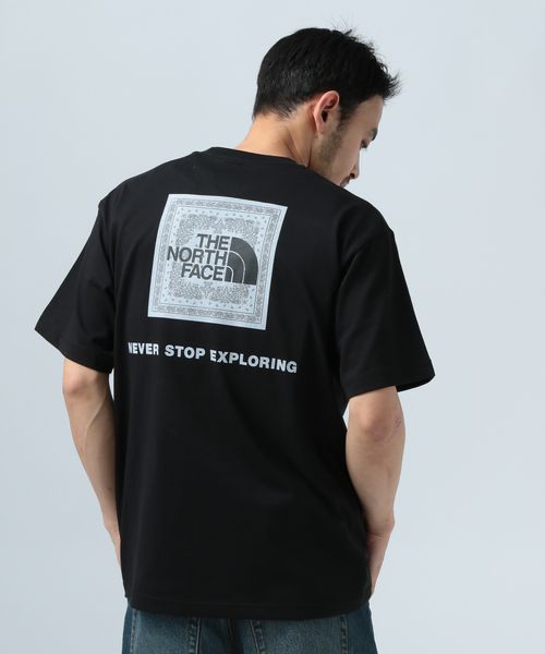 BAYFLOW 【THE NORTH FACE(ザ・ノース・フェイス)】バンダナ柄スクエアロゴ半袖Tシャツ シルバー L メンズインナー ベイフロー 147657 and ST アンドエスティ(旧ドットエスティ) BAYFLOW 【THE NORTH FACE(ザ・ノース・フェイス)】バンダナ柄スクエアロゴ半袖Tシャツ シルバー L メンズインナー ベイフロー 147657 and ST アンドエスティ(旧ドットエスティ)