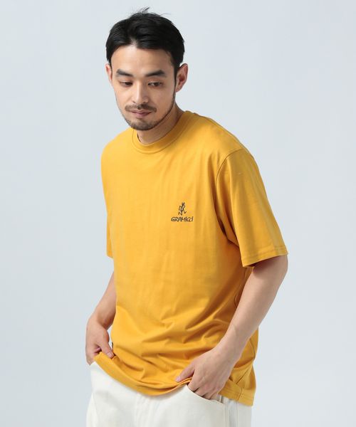 BAYFLOW 【Gramicci(グラミチ)】ワンポイントロゴTシャツ イエロー M メンズインナー ベイフロー 148607 and ST アンドエスティ(旧ドットエスティ) BAYFLOW 【Gramicci(グラミチ)】ワンポイントロゴTシャツ イエロー M メンズインナー ベイフロー 148607 and ST アンドエスティ(旧ドットエスティ)