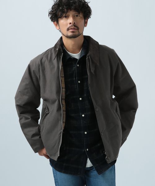 【Barbour(バブアー)】TRANSPORT WAXコットンショートブルゾン 3(M)