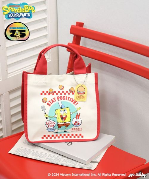 BAYFLOW 【SpongeBob(スポンジ・ボブ)×BAYFLOW】チャームツキトート キッチンFAB レッド ベイフロー 210521 and ST アンドエスティ(旧ドットエスティ) BAYFLOW 【SpongeBob(スポンジ・ボブ)×BAYFLOW】チャームツキトート キッチンFAB レッド ベイフロー 210521 and ST アンドエスティ(旧ドットエスティ)