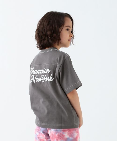 【Champion(チャンピオン）】配色ステッチＴシャツ（KIDS） 110(100-110cm)