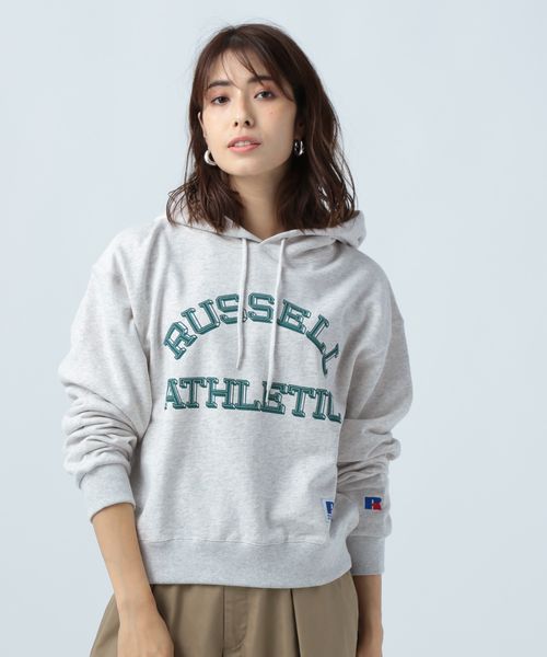 RUSSELL ATHLETIC (ラッセルアスレティック）】ロゴフーディスウェット