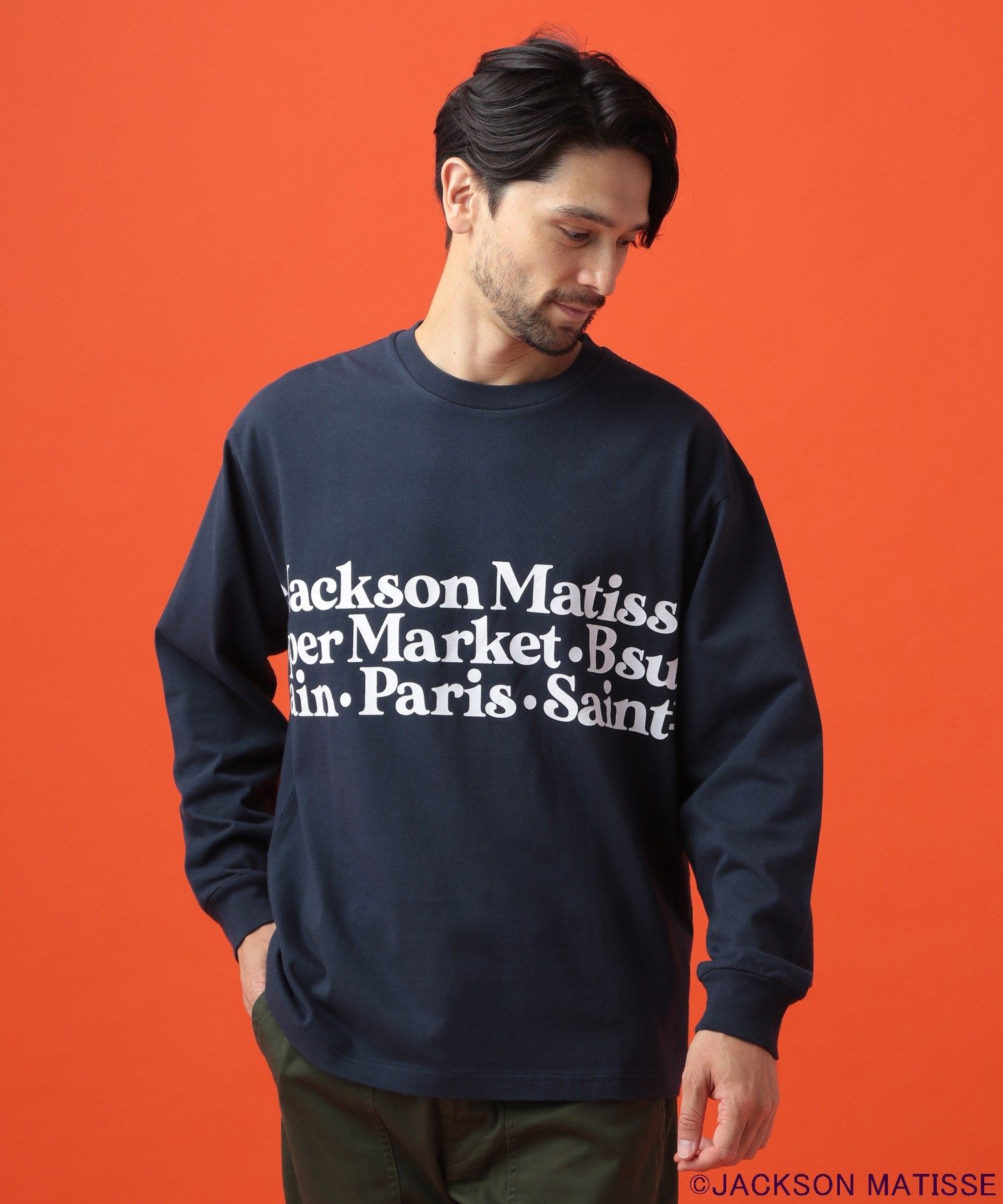 ジャクソンマティスJACKSON MATISSE 2020SS OFFICER Tシャツ新品【MTSA60389】