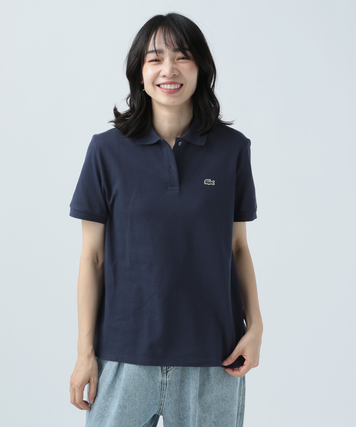 独特の上品 LACOSTE ラコステ ブルゾン トラフィックジャージ 紺 ワニ 