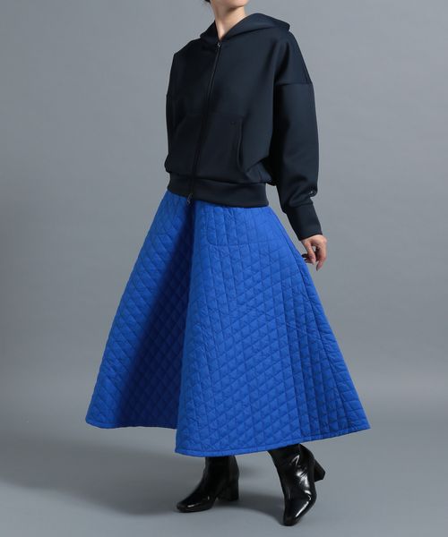【HEREIAM】<WEB限定>キルティングフレアスカート S