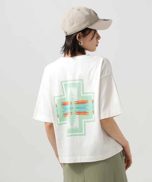 BAYFLOW 【PENDLETON(ペンドルトン)】別注バックプリントT ライトグレー FREE ウィメンズインナー ベイフロー 234473 and ST アンドエスティ(旧ドットエスティ) BAYFLOW 【PENDLETON(ペンドルトン)】別注バックプリントT ライトグレー FREE ウィメンズインナー ベイフロー 234473 and ST アンドエスティ(旧ドットエスティ)