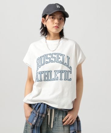 RUSSELL ATHLETIC (ラッセルアスレティック）】別注ロゴTシャツ 