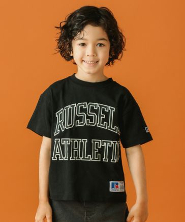 【RUSSELL ATHLETIC (ラッセルアスレティック）】別注ロゴTシャツ（KIDS)