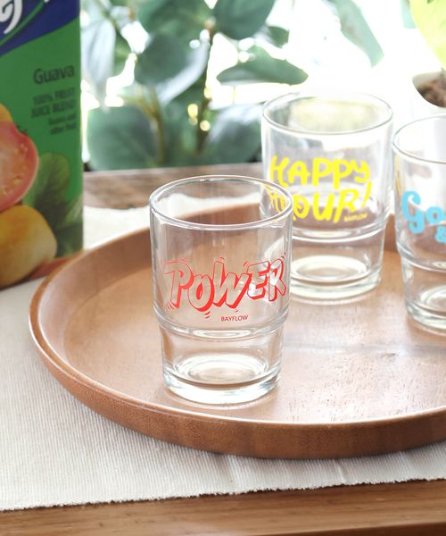 BAYFLOW BF TYPOスタックグラス2[242ml] 食器 ピンク ベイフロー 241182 and ST アンドエスティ（旧ドットエスティ）