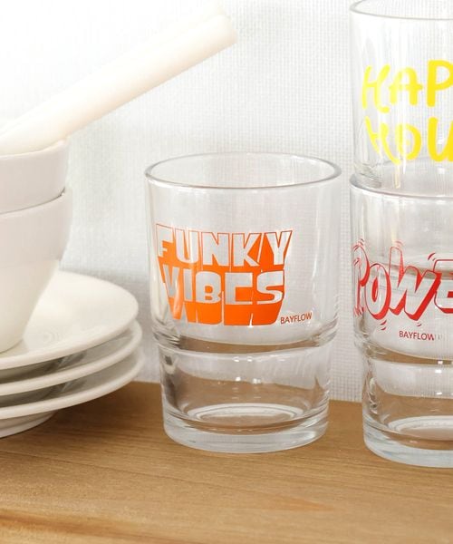 BAYFLOW BF TYPOスタックグラス2[242ml] 食器 オレンジ ベイフロー 241182 and ST アンドエスティ（旧ドットエスティ）