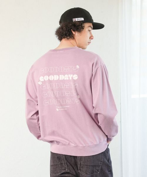 BAYFLOW フラワーバックプリント長袖Tシャツ パープル L メンズインナー ベイフロー 252443 and ST アンドエスティ(旧ドットエスティ) BAYFLOW フラワーバックプリント長袖Tシャツ パープル L メンズインナー ベイフロー 252443 and ST アンドエスティ(旧ドットエスティ)