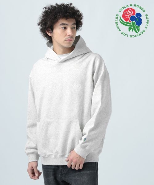 BAYFLOW 【VIOLA & ROSES】別注裏毛ロゴフーディー グレー L メンズインナー ベイフロー 253943 and ST アンドエスティ(旧ドットエスティ) BAYFLOW 【VIOLA & ROSES】別注裏毛ロゴフーディー グレー L メンズインナー ベイフロー 253943 and ST アンドエスティ(旧ドットエスティ)