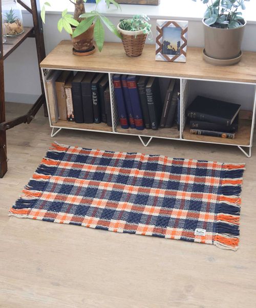 BAYFLOW BFチェックラグマット45×70 インテリアFAB オレンジ ベイフロー 282517 and ST アンドエスティ(旧ドットエスティ) BAYFLOW BFチェックラグマット45×70 インテリアFAB オレンジ ベイフロー 282517 and ST アンドエスティ(旧ドットエスティ)