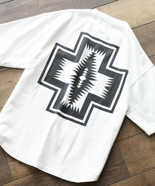 BAYFLOW 【PENDLETON(ペンドルトン)】別注バックプリントTシャツ25SS ホワイト L メンズインナー ベイフロー 283807 and ST アンドエスティ(旧ドットエスティ) BAYFLOW 【PENDLETON(ペンドルトン)】別注バックプリントTシャツ25SS ホワイト L メンズインナー ベイフロー 283807 and ST アンドエスティ(旧ドットエスティ)