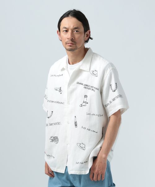 BAYFLOW 【INDIA IS BEAUTIFUL】Patterned リネン半袖シャツ ライトグレー FREE メンズインナー ベイフロー 287513 and ST アンドエスティ(旧ドットエスティ) BAYFLOW 【INDIA IS BEAUTIFUL】Patterned リネン半袖シャツ ライトグレー FREE メンズインナー ベイフロー 287513 and ST アンドエスティ(旧ドットエスティ)